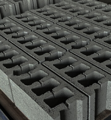 Concrete blocks close-up by SIEFCO